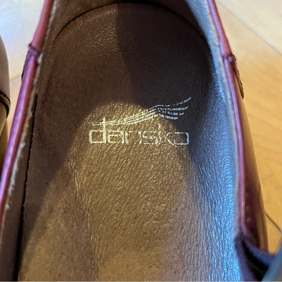 Dansko Dianne Mary Jane Heels Shoes Leather Cabernet Burgundy size 39 - Picture 5 of 9